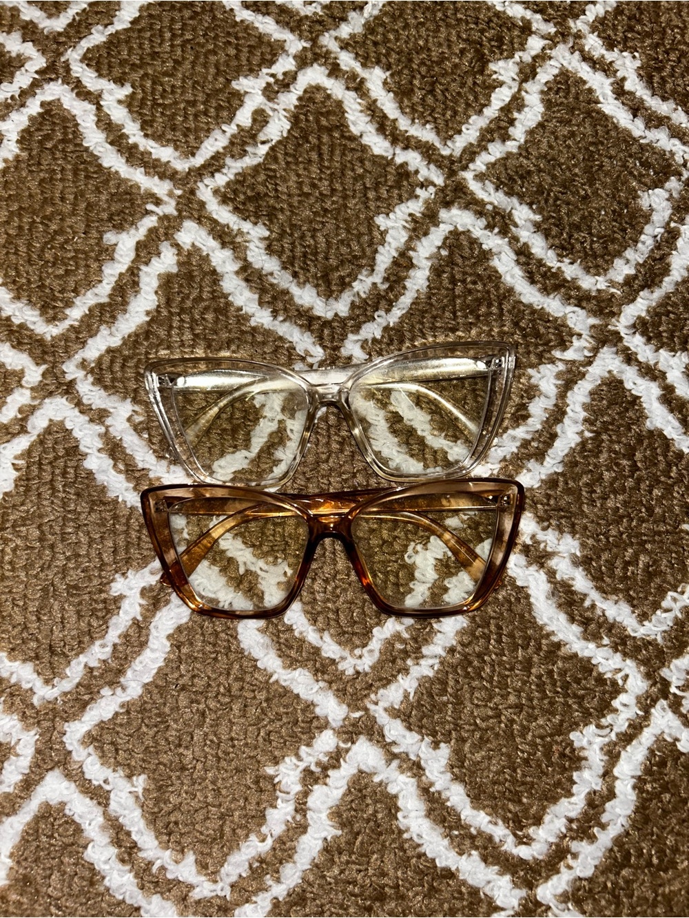 Forever 21 Clear and Tortoiseshell Cat-Eye Glasses